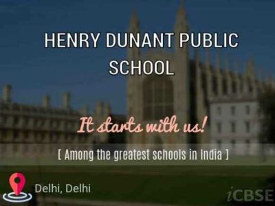 HENRY DUNANT PUBLIC SCHOOL delhi